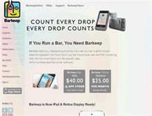 Tablet Screenshot of barkeepapp.com